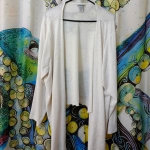 White, light, cardigan from Catherine's size 4X